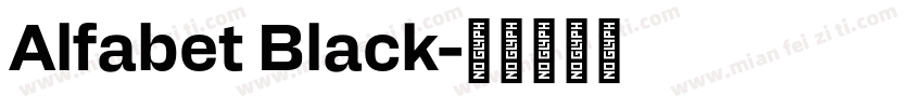 Alfabet Black字体转换